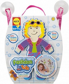 Набор фигурок-стикеров для ванны - Одень куклу (Alex Toys, 806-mt)